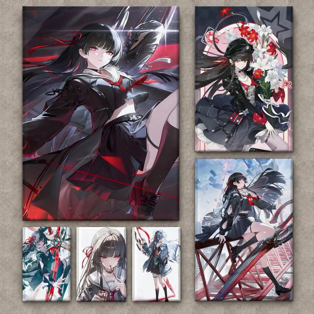Canvas Wrap Ready - Game Chisa W-wuthering Waves Poster Framed
