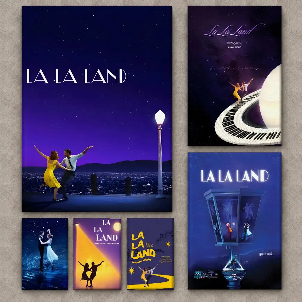 Canvas Wrap Ready - movie L-La La Land Painting Calligraphy